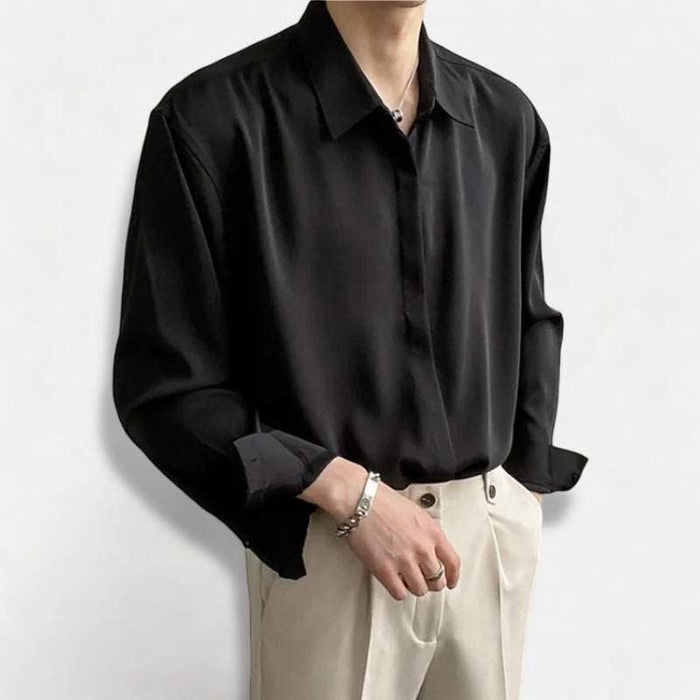 Italian old money summer shirt - AntoniosClothing - Blue