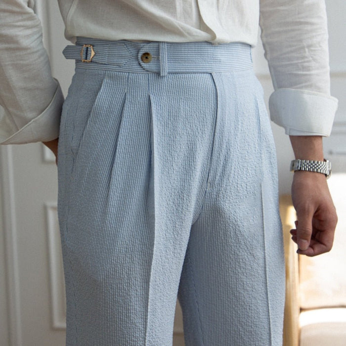 Italian Old Money Trousers - AntoniosClothing - Blue