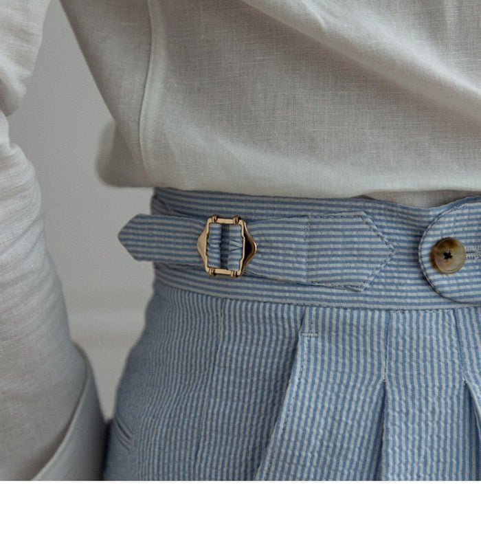 Italian Old Money Trousers - AntoniosClothing - Blue
