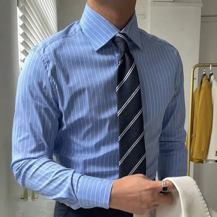 Italian Striped Shirt - AntoniosClothing - White