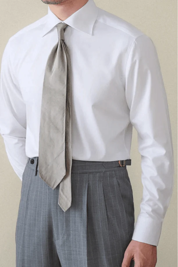 Italian style old money shirt - AntoniosClothing - Navy Blue