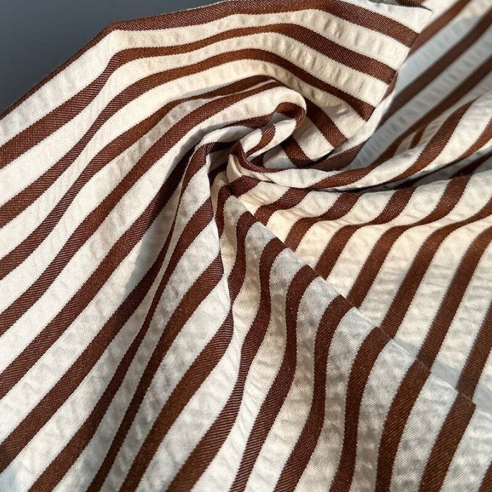 Italy Striped Shirt - AntoniosClothing - Khaki
