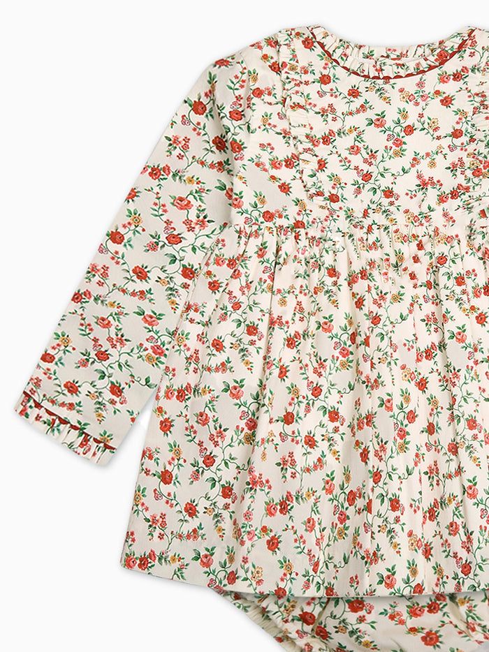 Ivory Floral Rosaura Baby Girl Set