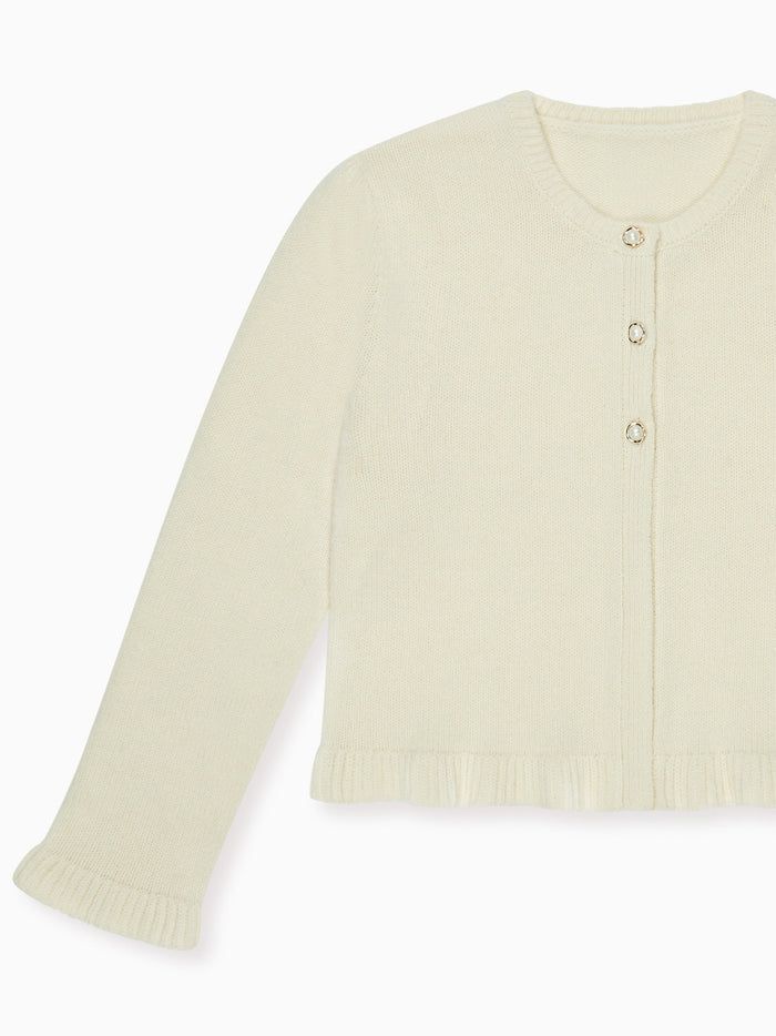 Ivory Jupiter Cashmere Girl Cardigan