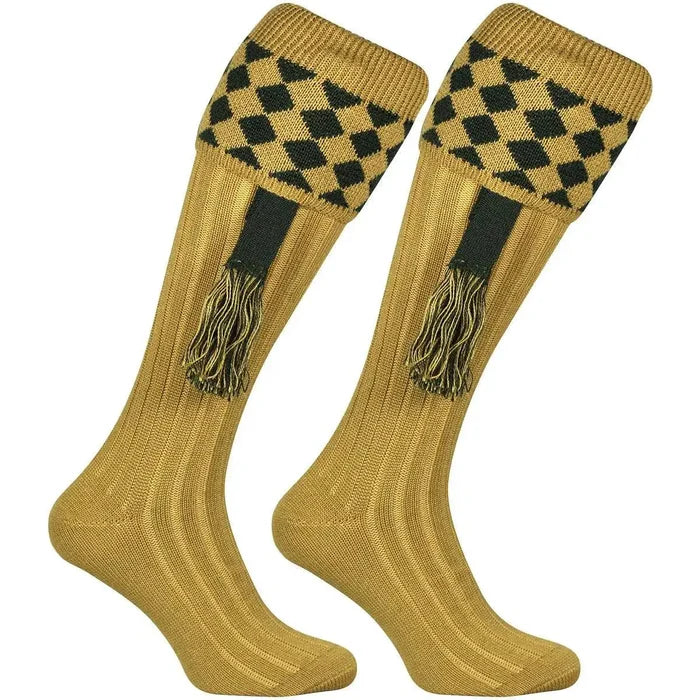 Jack Pyke Harlequin Shooting Sock - John Bull Clothing Mustard from  John Bull Clothing
