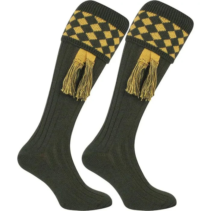 Jack Pyke Harlequin Shooting Sock - John Bull Clothing Green from  John Bull Clothing