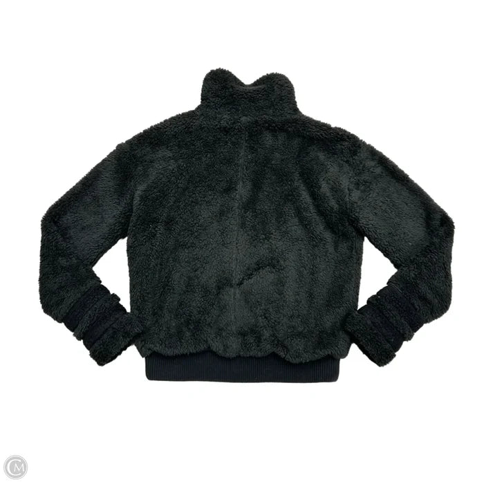 Jacket Faux Fur & Sherpa By Athleta In Black, Size: Xs