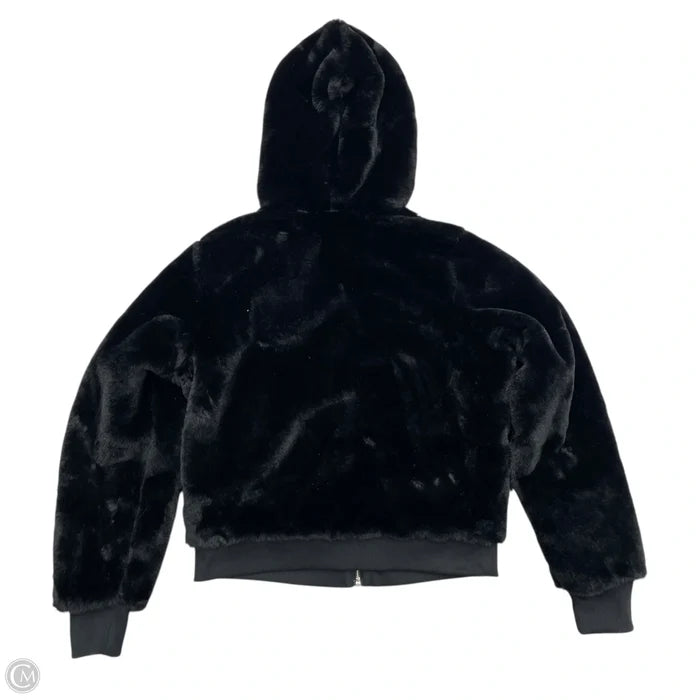 Jacket Faux Fur & Sherpa By Athleta In Black, Size: Xxs