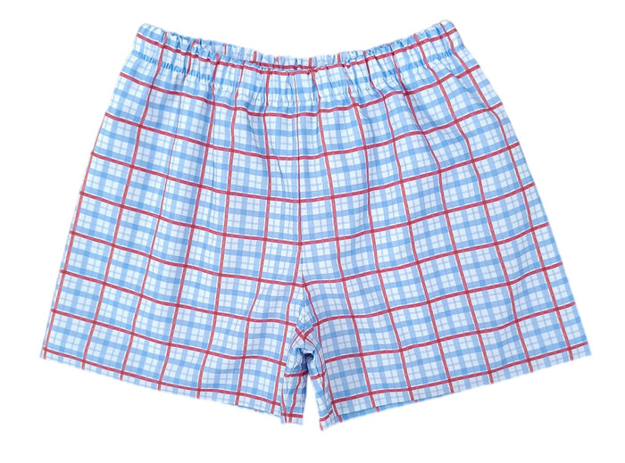 James and Lottie - Conrad Shorts - Patriotic Plaid