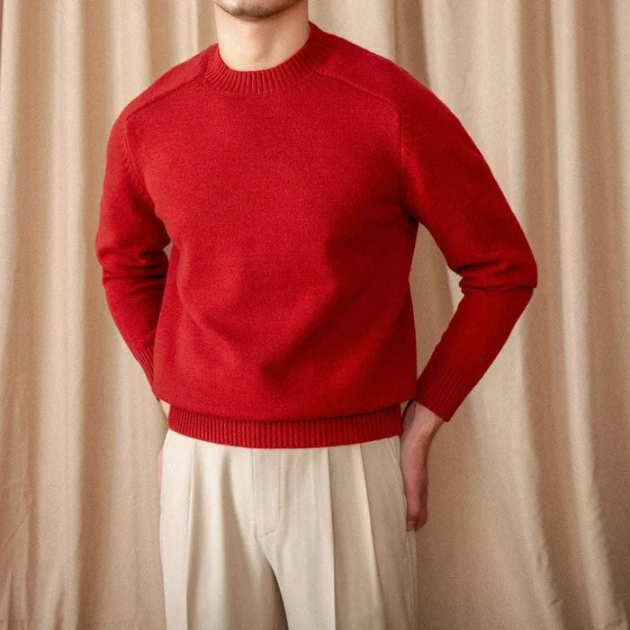 Japanese casual winter sweater - AntoniosClothing - Red