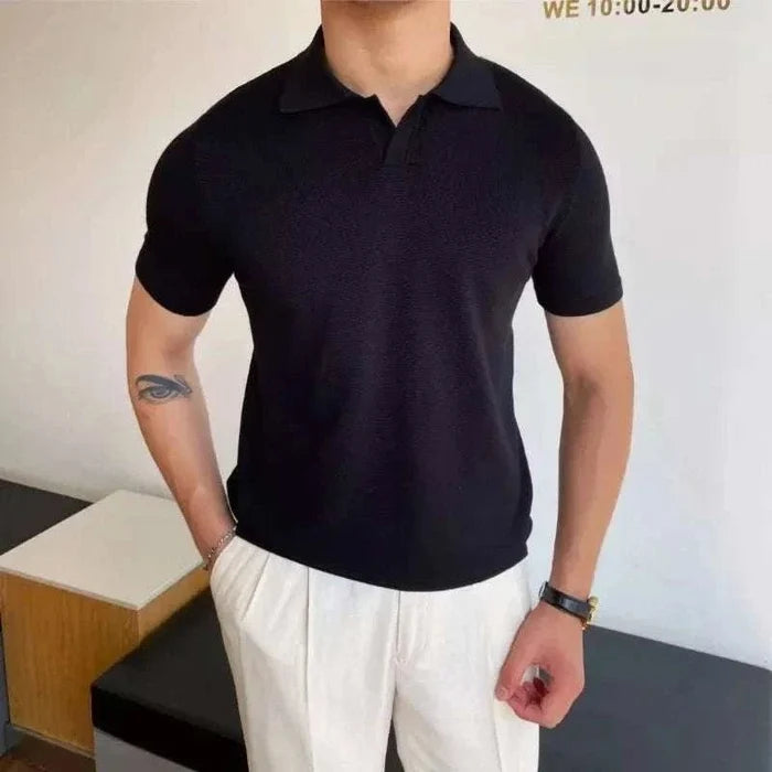 Japanese summer regular fit t-shirt - AntoniosClothing - Black