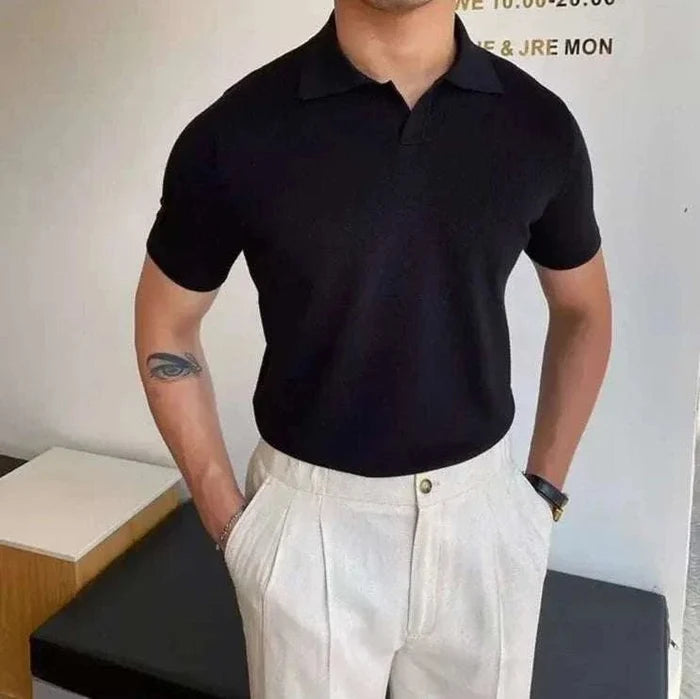 Japanese summer regular fit t-shirt - AntoniosClothing - Black