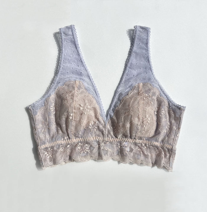 Jasmine Long Bralette | Pale Blue
