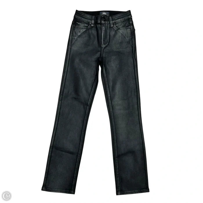 Jeans Straight By Paige In Black, Size: 0