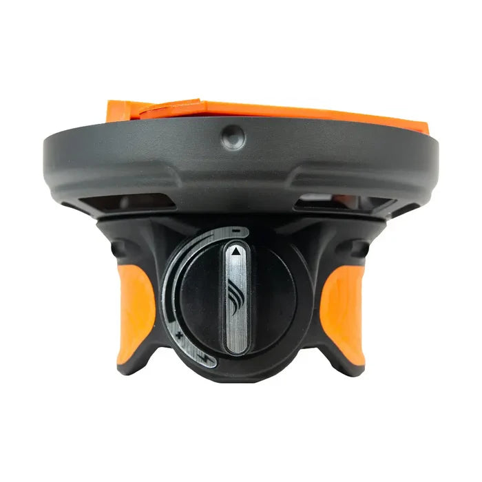 Close-up of Jetboil Flash 1.0L stove system's control valve, ensuring precise flame adjustment for optimal cooking performance.  from  John Bull Clothing