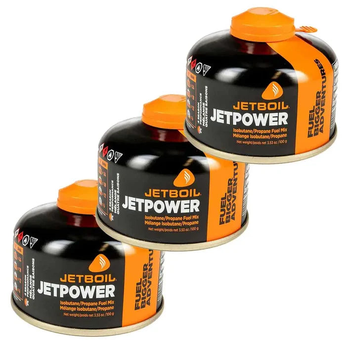 Jetboil Jetpower Gas Fuel Cartridge - John Bull Clothing 100g (3 Pack) from  John Bull Clothing