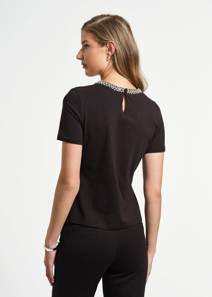 Jewel Neck Tee