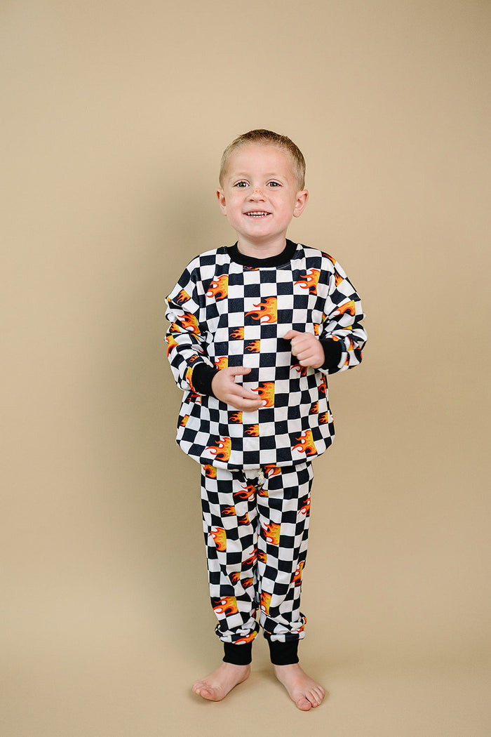Jogger Set | Checker Blaze