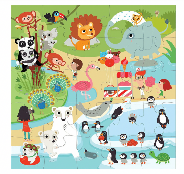 Jumbo Puzzle: At the Zoo