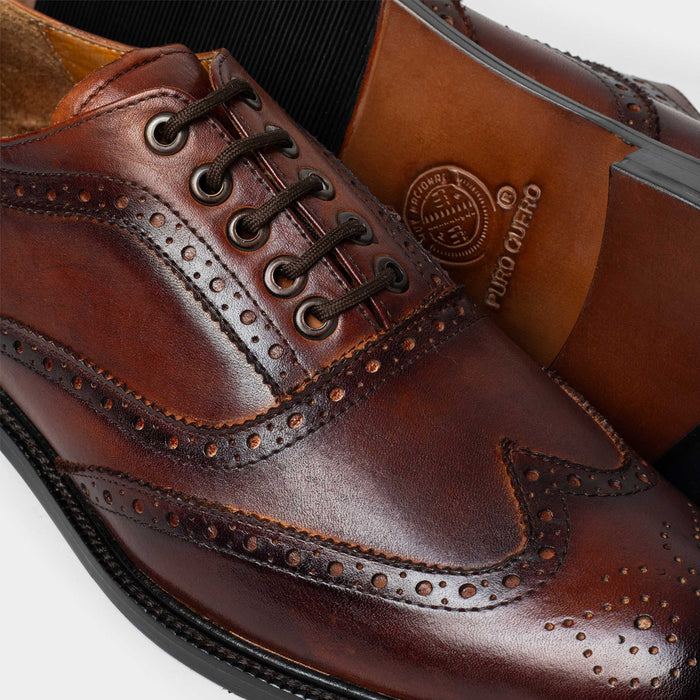 JUNCAL zapato oxford brogue london vista completa carácter absoluto