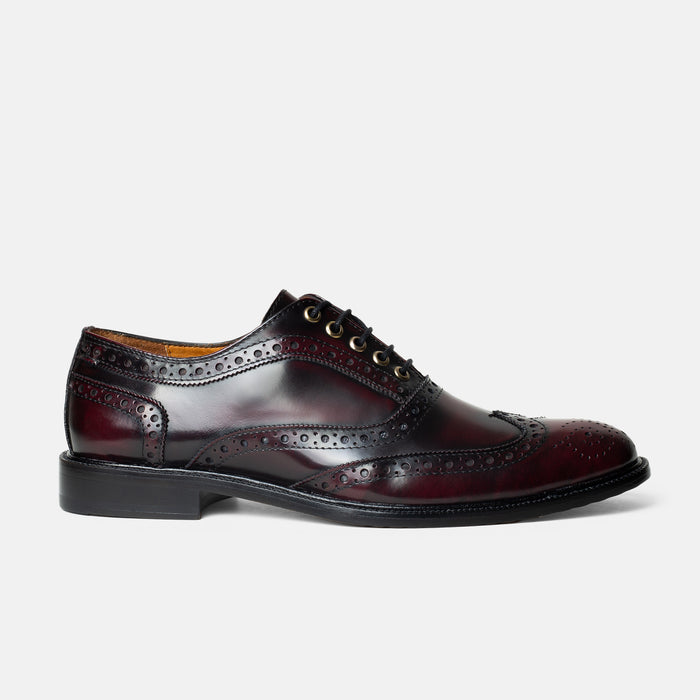 Burgundy / 24.5 / Leather