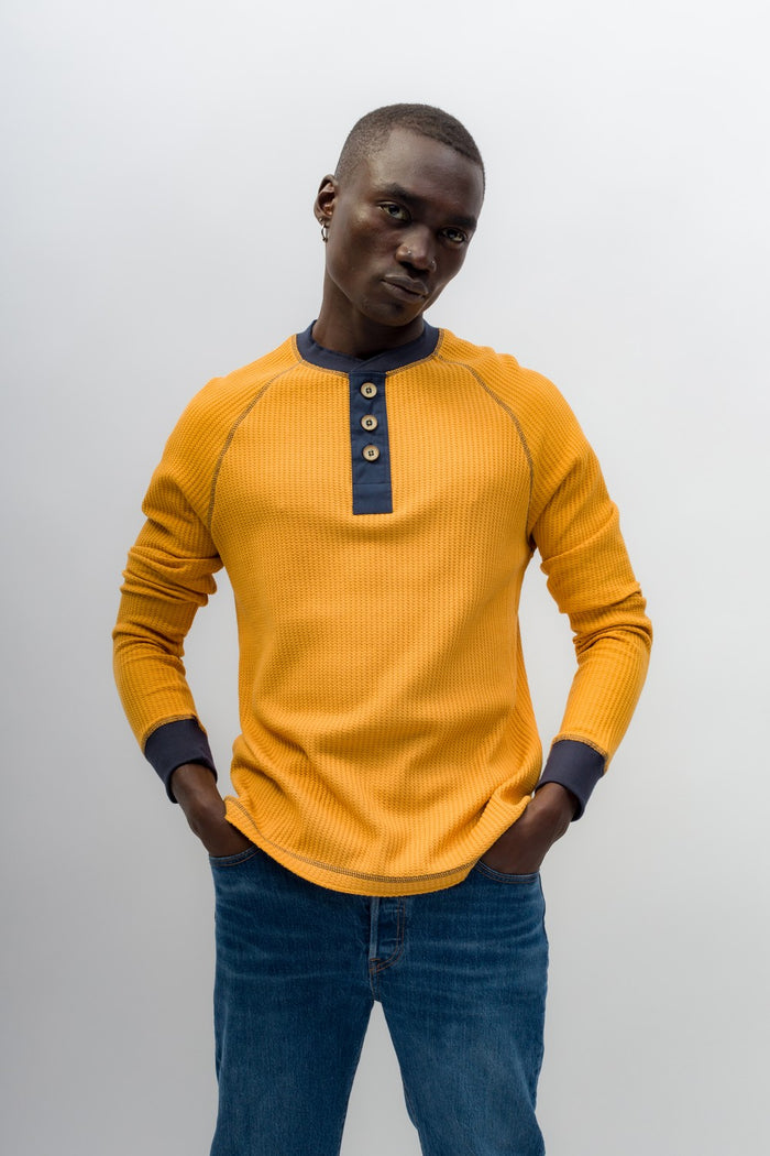 Justice | Men's Long Sleeve Thermal Henley