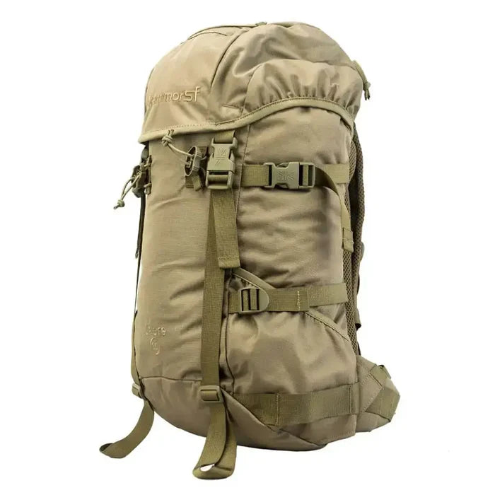 Karrimor SF Sabre 30 Rucksack in coyote brown, a durable 30L tactical backpack with adjustable straps and MOLLE compatibility for outdoor adventures. Coyote from  John Bull Clothing