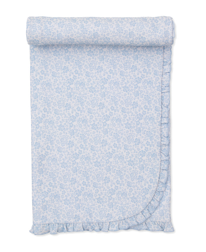 Kissy Kissy - Blanket - Country Gardens Blue