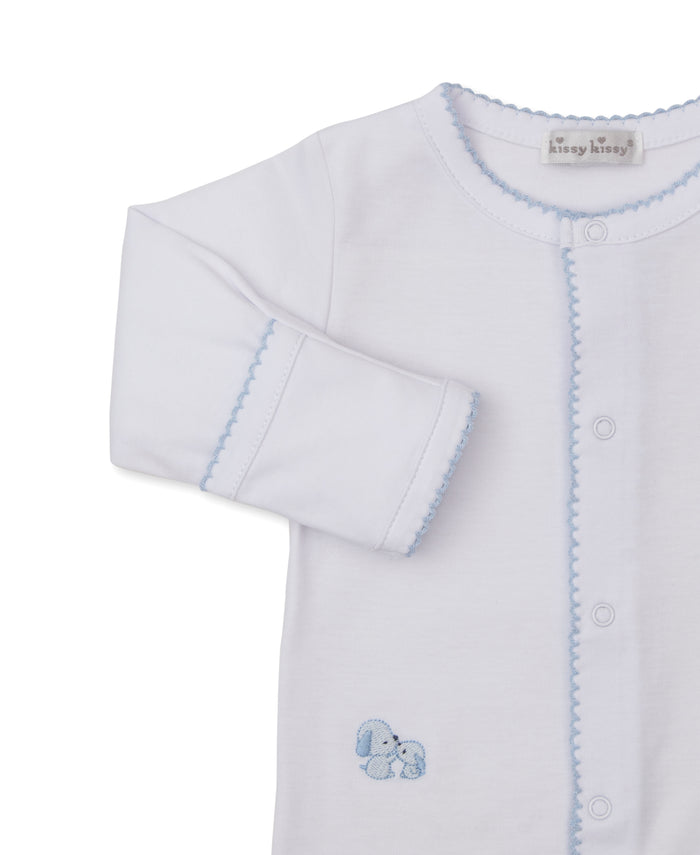 Kissy Kissy - Footie and Hat Set - Puppy Family Blue
