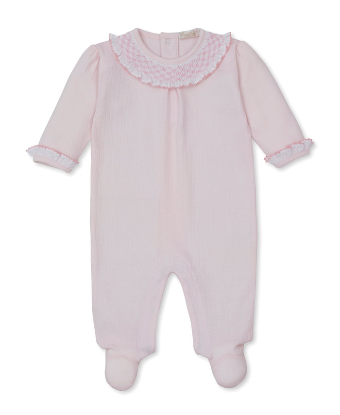 Kissy Kissy - Smocked Ruffle Footie - Pink