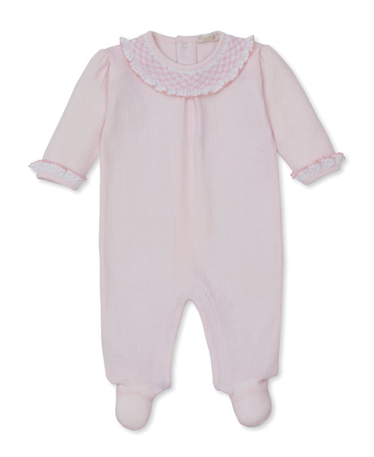 Kissy Kissy - Smocked Ruffle Footie - Pink