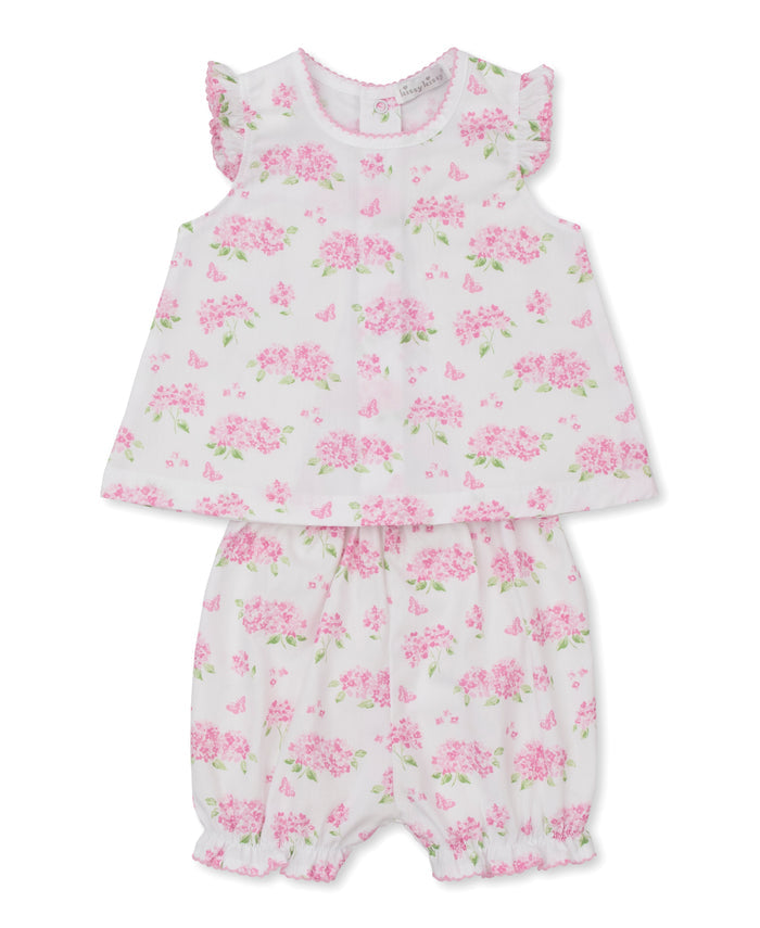 Kissy Kissy - Woven Bloomer Set - Heavenly Hydrangeas Pink