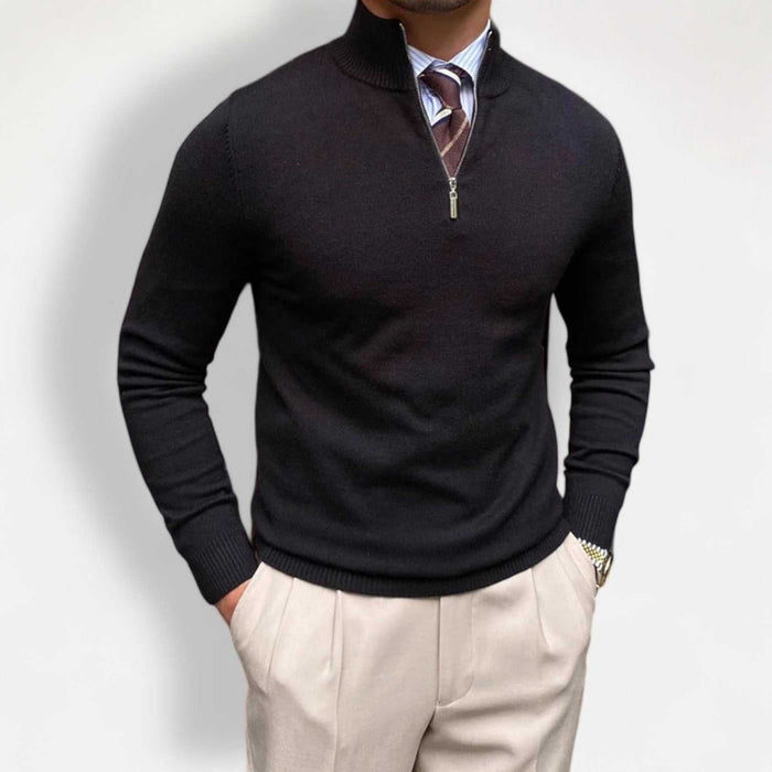 Knitted jumper fall sweater - AntoniosClothing - White