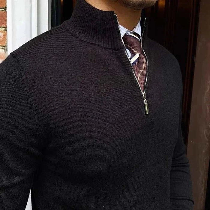 Knitted jumper fall sweater - AntoniosClothing - Brown