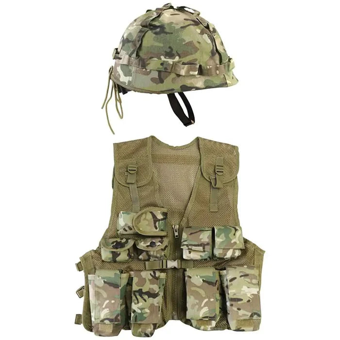 Kombat Kids Assault Vest and Helmet Set BTP - John Bull Clothing  from  John Bull Clothing
