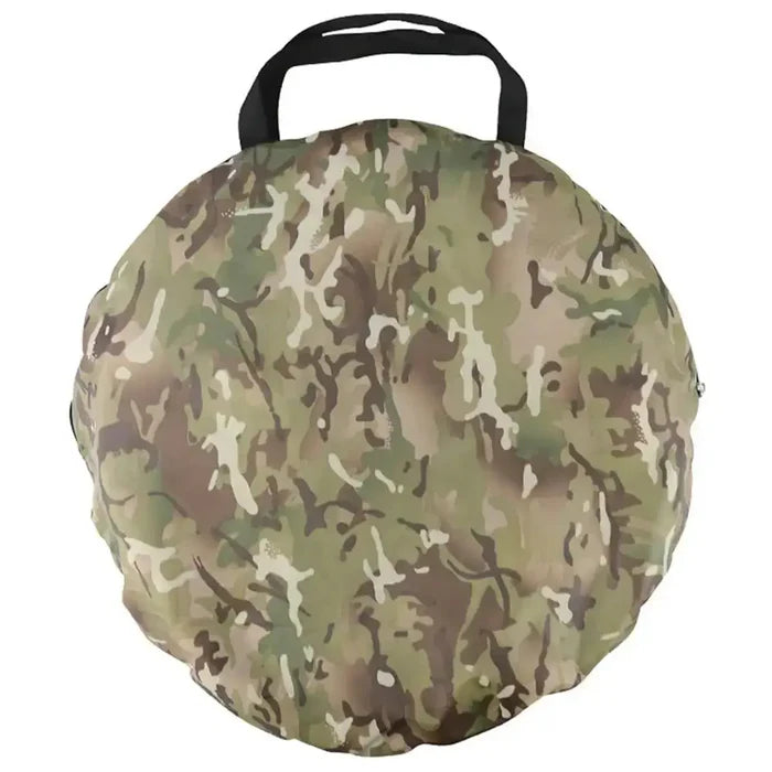 Camouflage carry bag for the Kombat Kids BTP Pop Up Play Tunnel, designed for easy storage and transport. Durable and lightweight for convenience.  from  John Bull Clothing