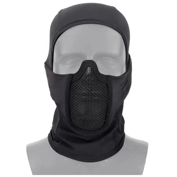 Kombat Operators Balaclava with Face Mesh - John Bull Clothing Black from  John Bull Clothing