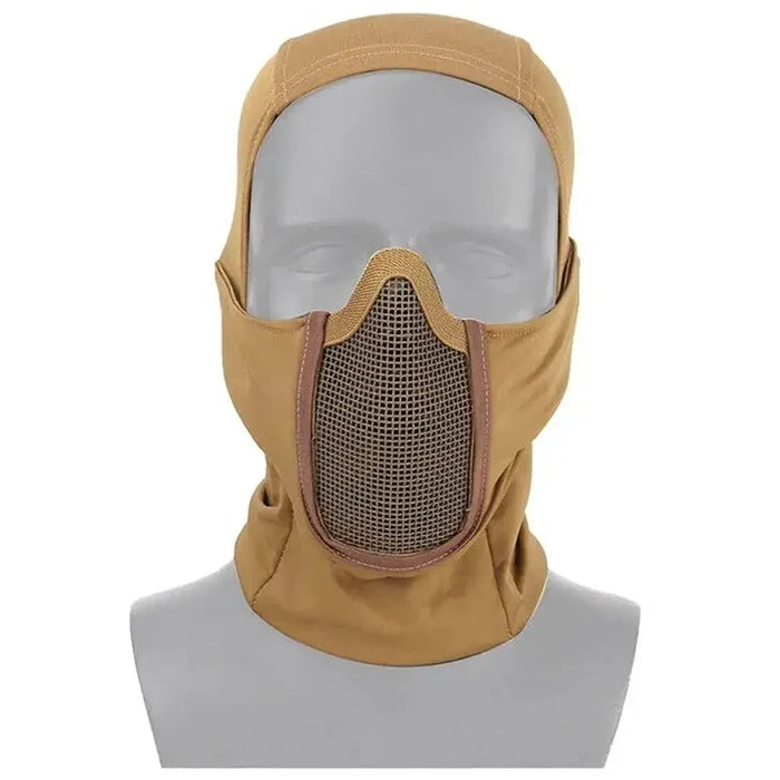 Kombat Operators Balaclava with Face Mesh - John Bull Clothing Coyote from  John Bull Clothing