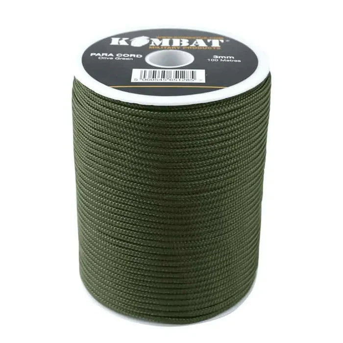 Kombat Para Cord Reel 100 Metres - John Bull Clothing Olive from  John Bull Clothing