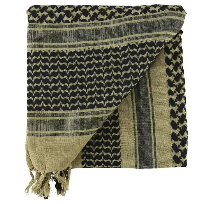 Kombat Shemagh Neck Scarf - John Bull Clothing Desert/Black from  John Bull Clothing
