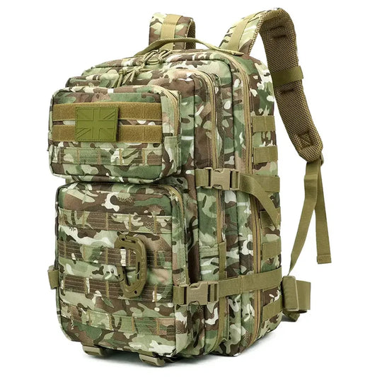 Kombat Trooper Assault Pack 40 Litre BTP with MOLLE webbing and padded straps, ideal for tactical use and outdoor adventures.  from  John Bull Clothing