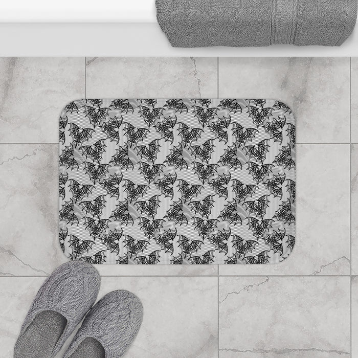Lace Bat Bath Mat