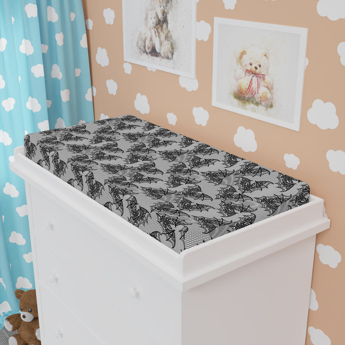 Lace Bat Changing Pad Cover