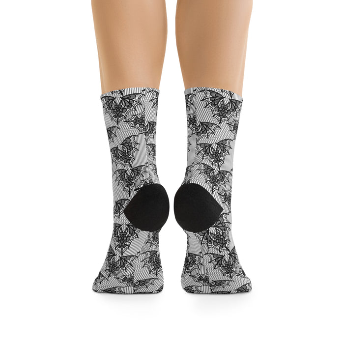 Lace Bat Recycled Poly Socks