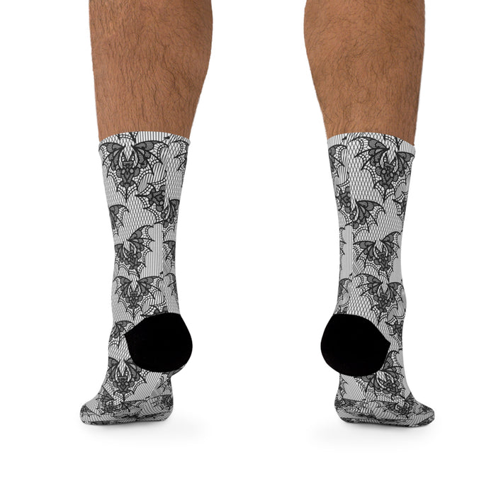 Lace Bat Recycled Poly Socks