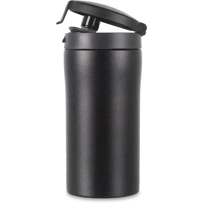 LifeVenture Flip Top Thermal Mug Black - John Bull Clothing  from  John Bull Clothing