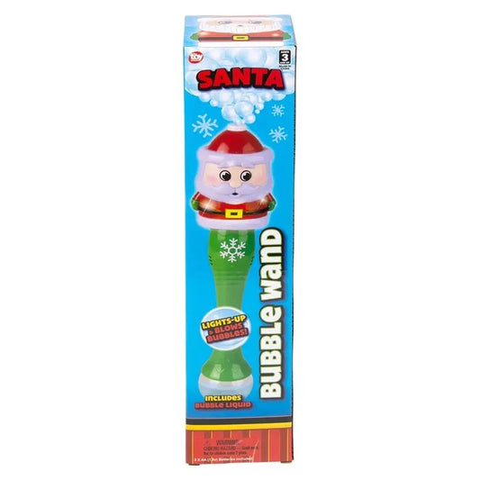 Light Up Santa Bubble Wand