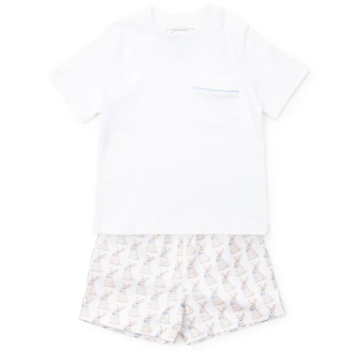 Lila and Hayes - Hudson Short Set - Easter Bunnies