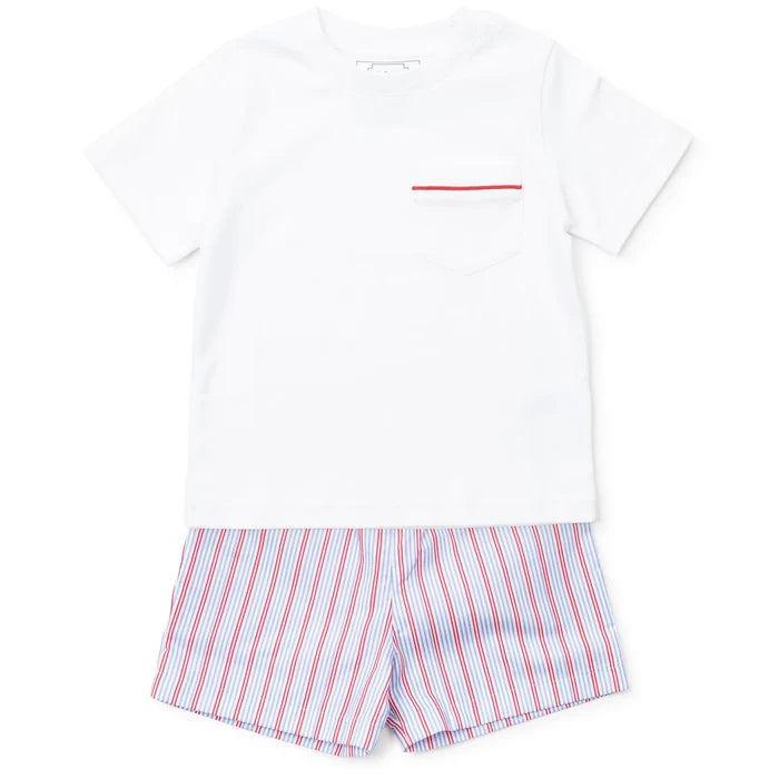 Lila and Hayes - Hudson Short Set - Liberty Stripe