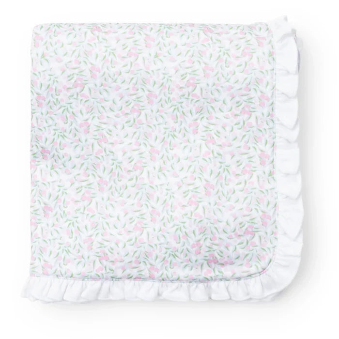 Lila and Hayes - Ruffled Edge Blanket - Garden Soiree